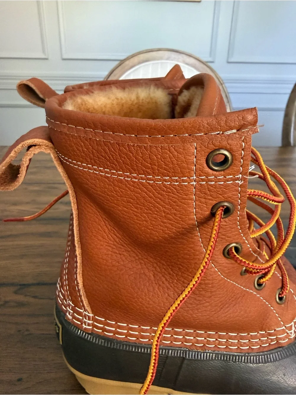 L.L. Bean Waterproof Duck Boots - Brown & Dark Brown